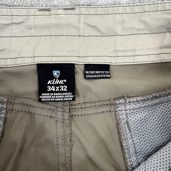 Kuhl Renegade Convertible Stealth Pants Men's 34x32 Hiking Sport Outdoor Tan - Picture 11 of 12